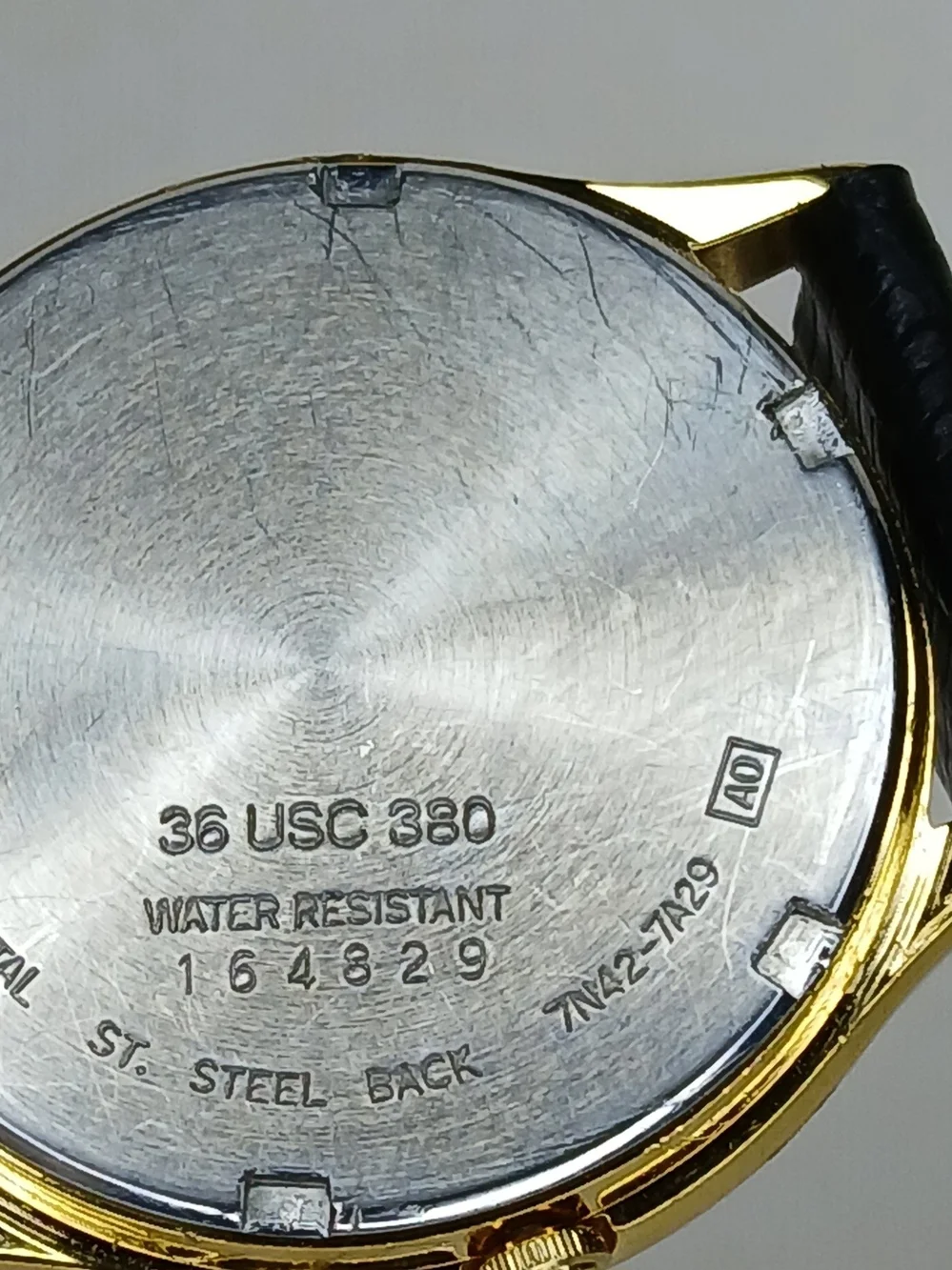SEIKO MEN'S 7N42-7A29 UNITED STATES OLYMPIC COMMITTEE WATCH New Battery